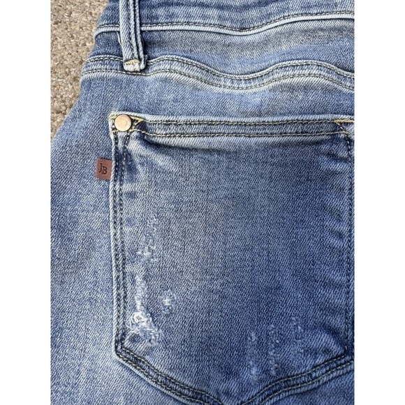 Judy Blue Women's 5/27 Raw Hem Bootcut Jeans Light Wash Denim High Waist - Picture 9 of 9